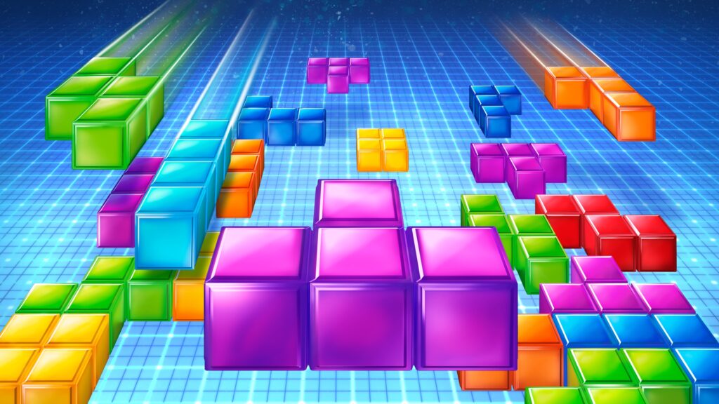 first person tetris game